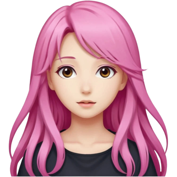 beautiful gorgeous anime lady-with- emoji