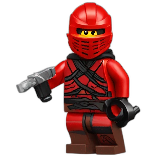 Lego red ninja emoji