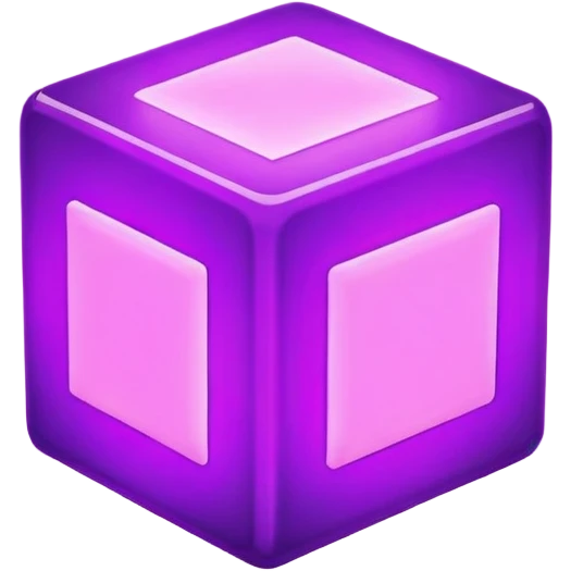 purple glowing block emoji