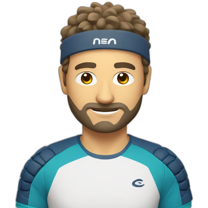 Padel man emoji