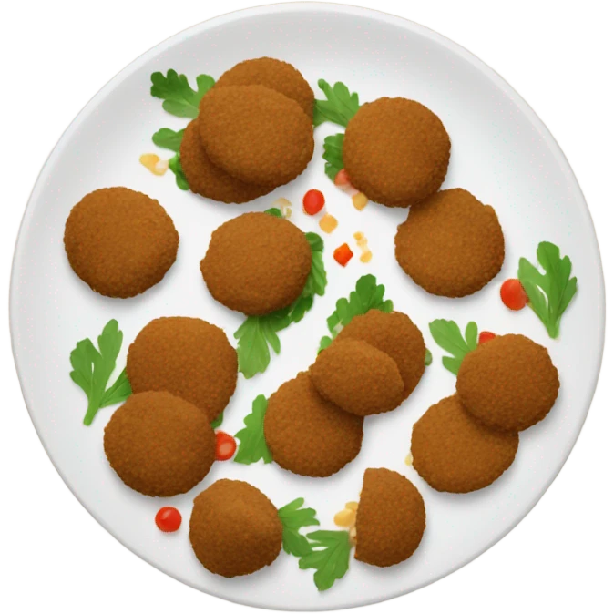 Falafel plate emoji