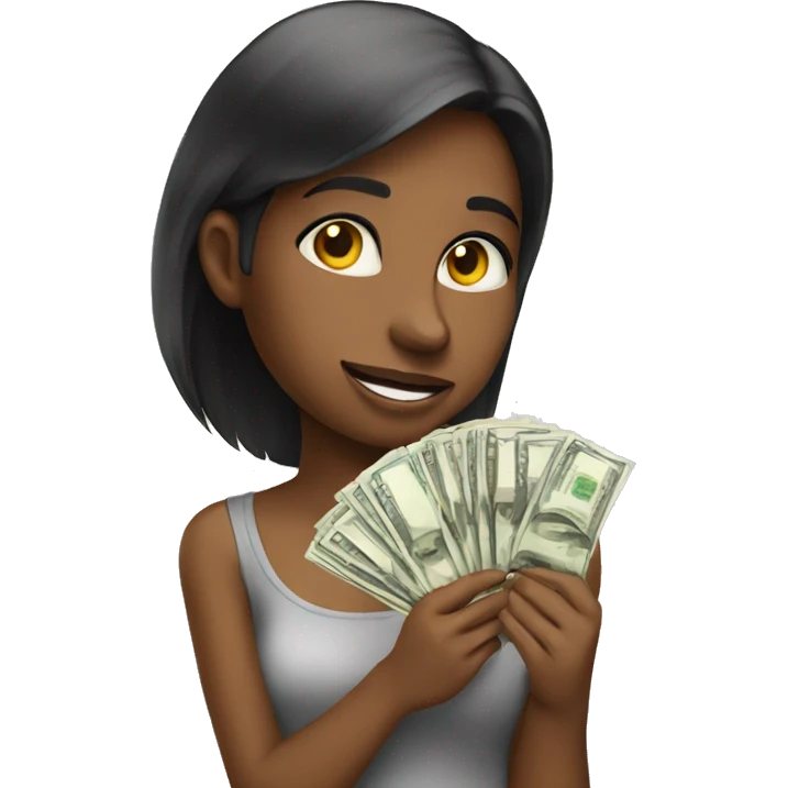 Girl with money  emoji