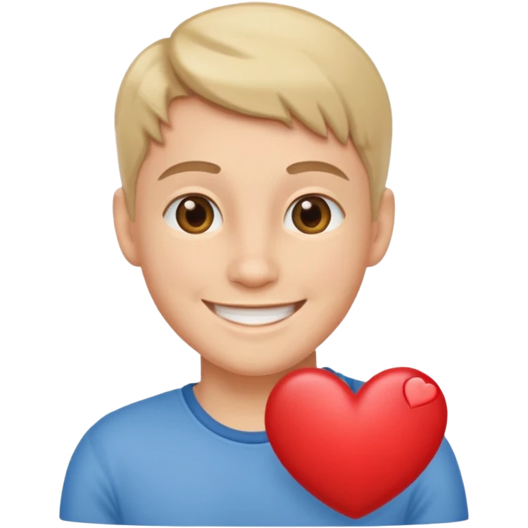 Calin avec cœur emoji