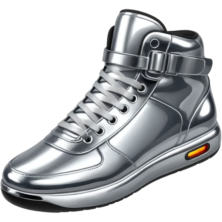 Chrome metallic sneakers  emoji