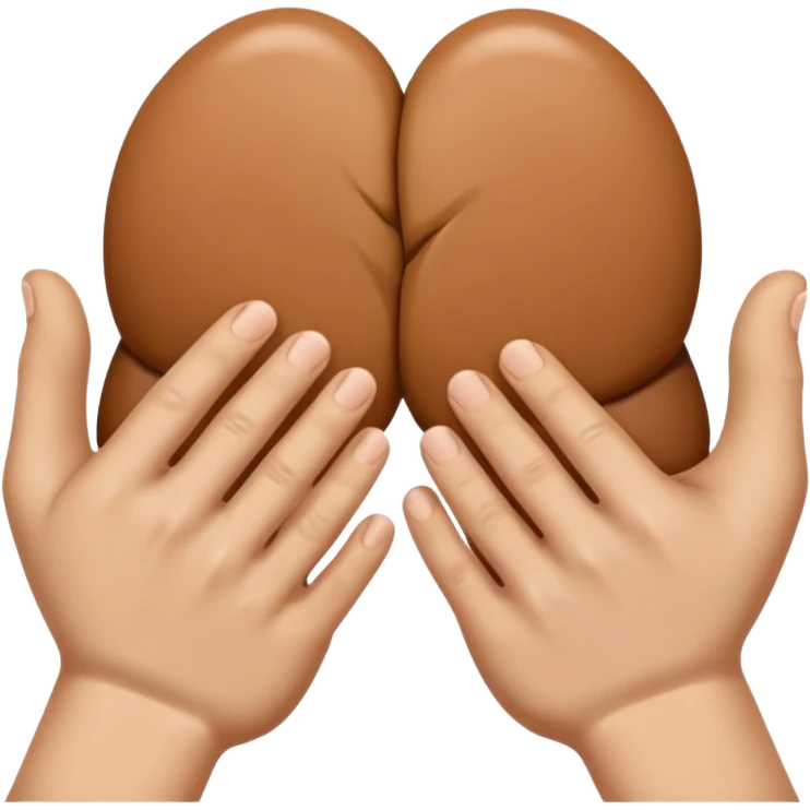 Hand slapping a butt emoji
