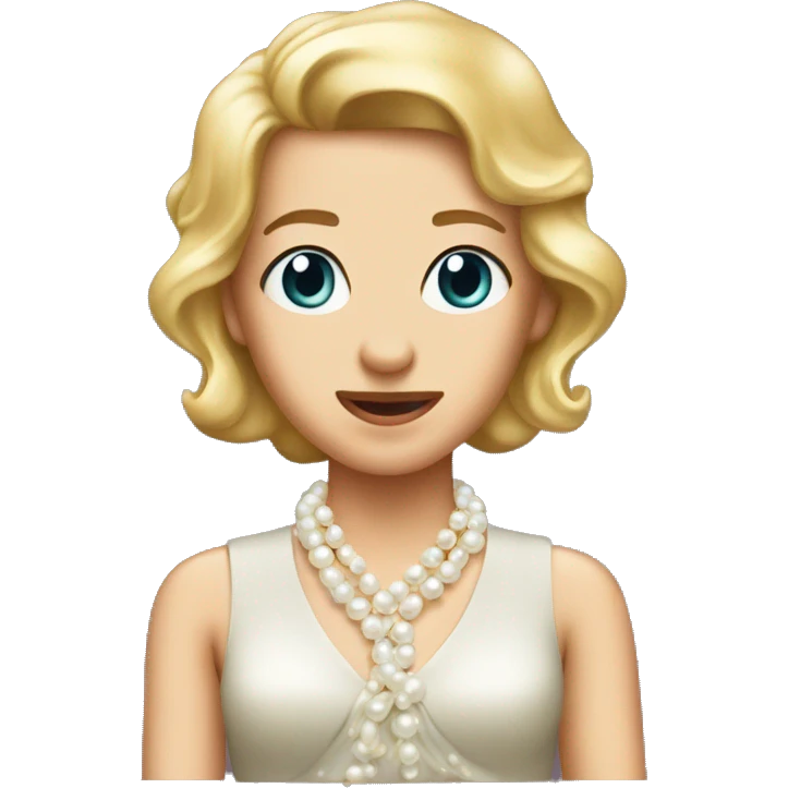 Bow out of pearls emoji