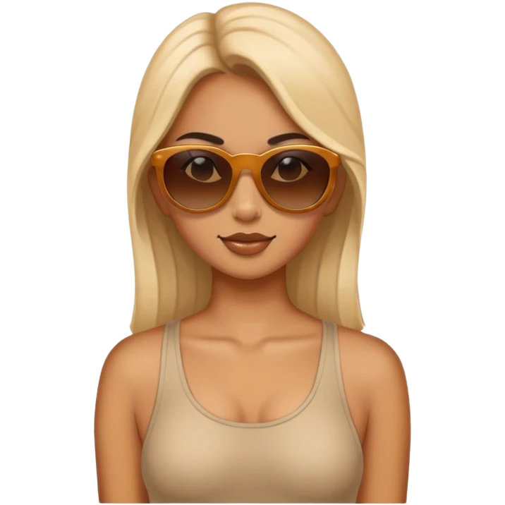 Girl with sunglasses emoji