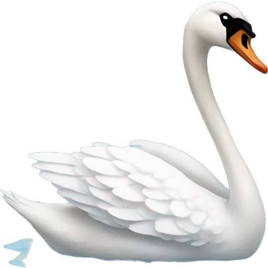 swan with a bow emoji