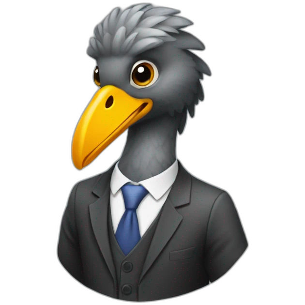 dodo-businessman emoji