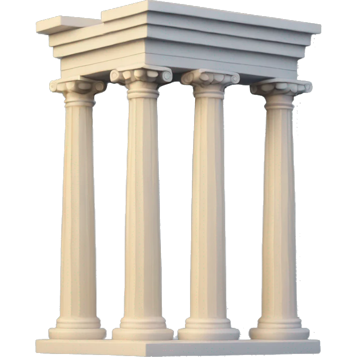 two greek columns (pillars) emoji