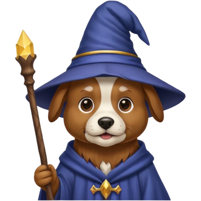 Dog wizard emoji