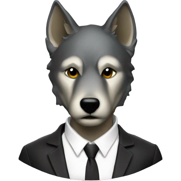 Wolf in the Matrix emoji