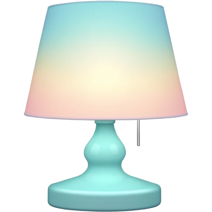 Colorful whitish bright light Pastel lamp emoji