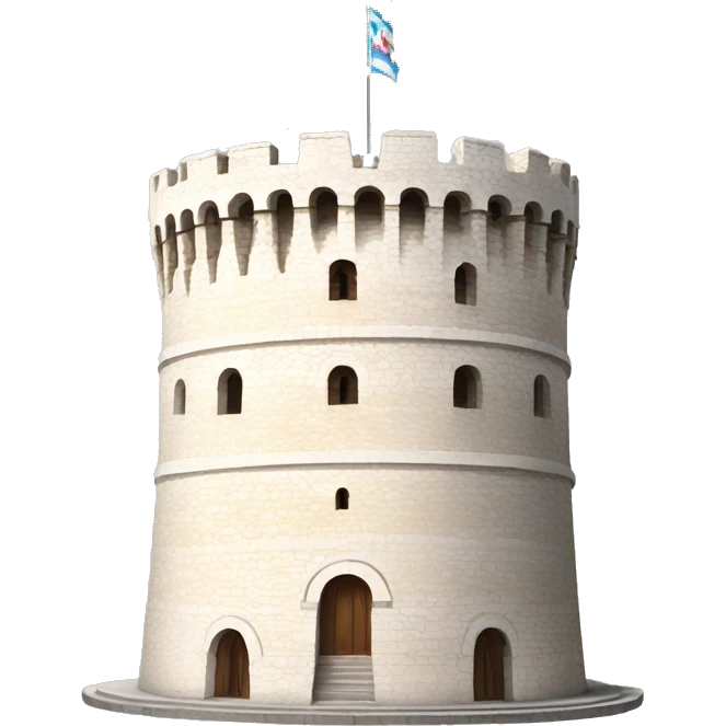 Thessaloniki white tower emoji