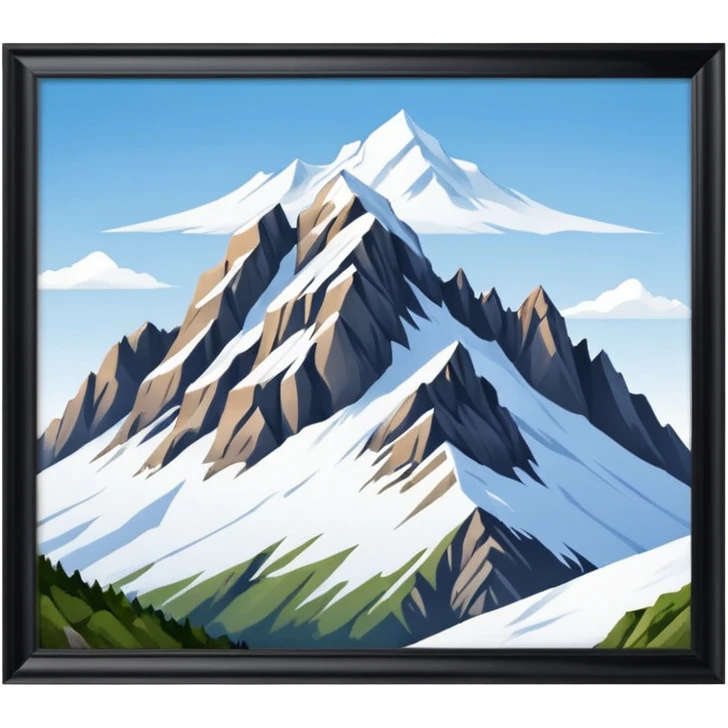 the mountain "Säntis" in St. Galler Rheintal emoji