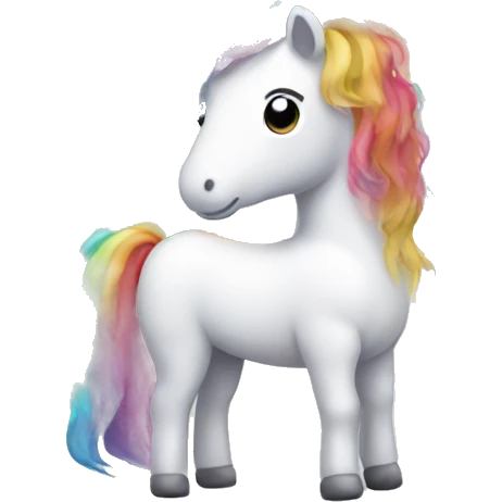 Unicorn wearing a rainbow tutu  emoji
