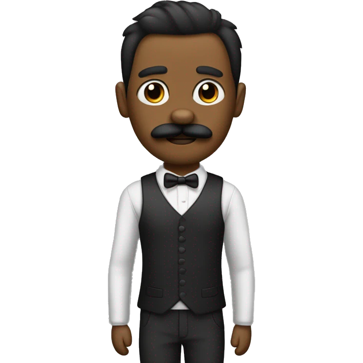 Perro pequeño negro con bigotes y orejas puntiagudas emoji