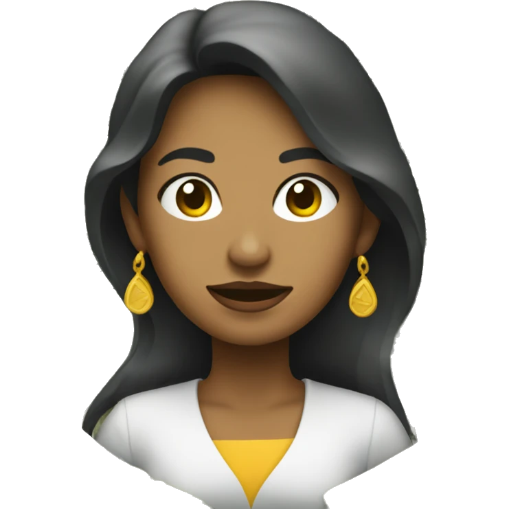 Mujer con dólares en la cara emoji