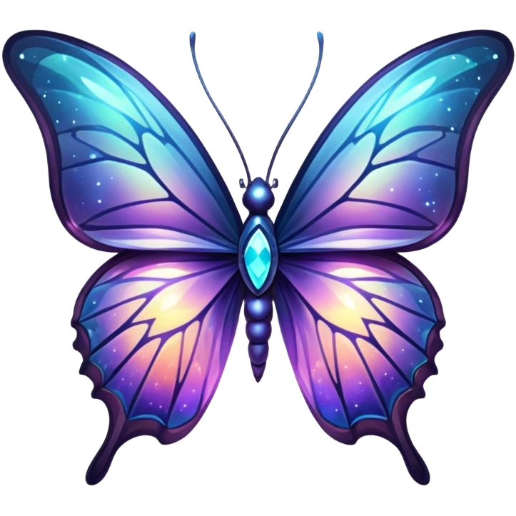 Nebula Crystal Butterfly emoji