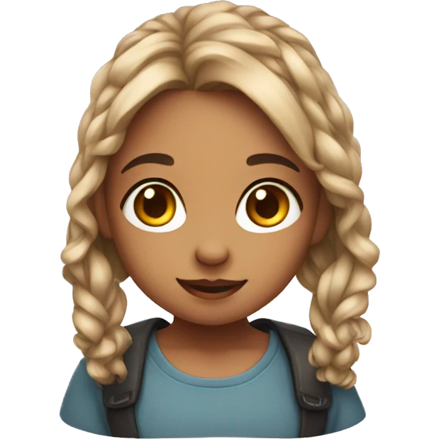 A cute girld  emoji