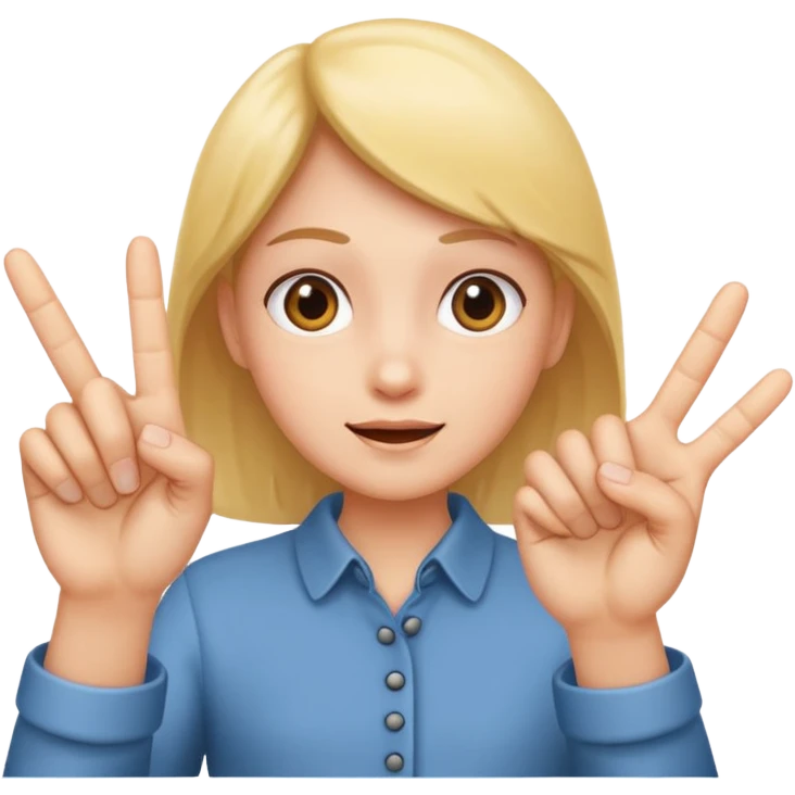 3 fingers emote  emoji