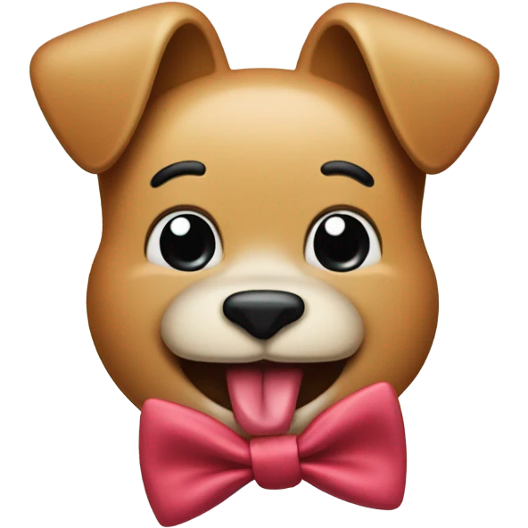 Tongue sticking out face with bowtie emoji