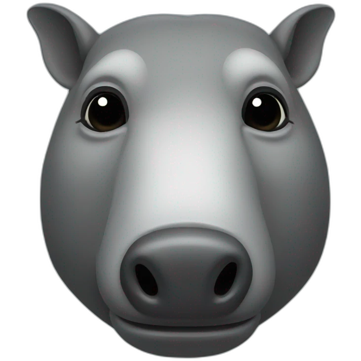 tapir head emoji