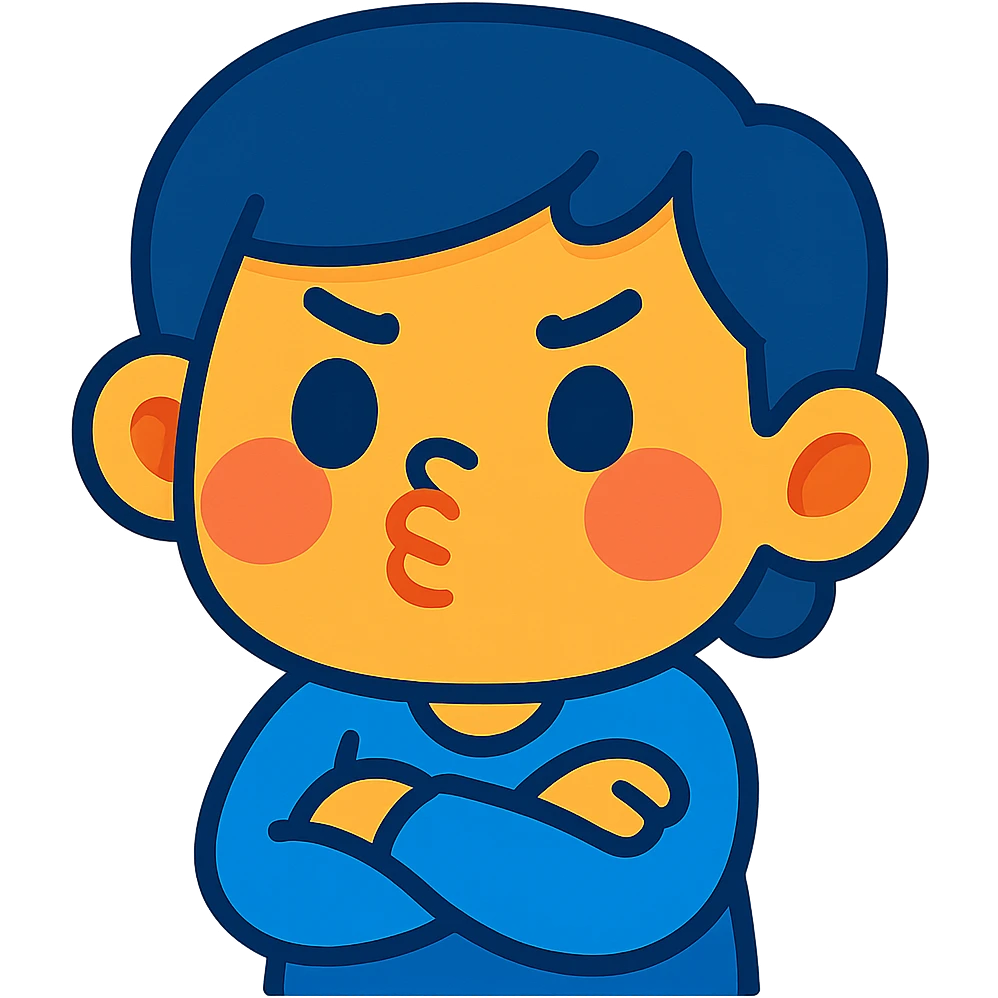 pouting face, extra cute emoji