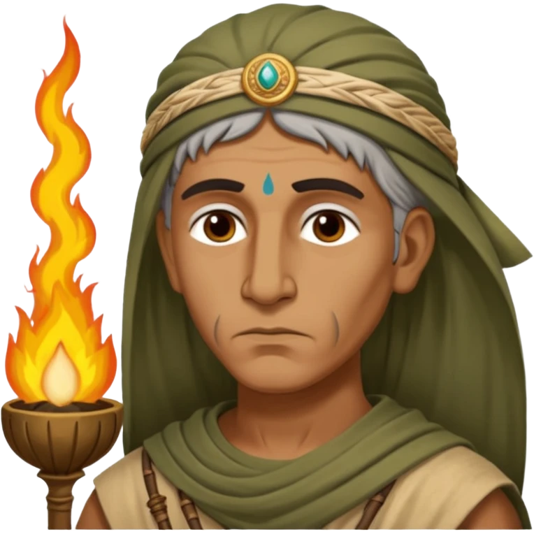 Calanus the Indian sage in 327 before a funeral pyre emoji