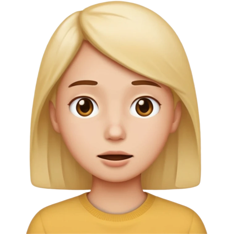 Fantasy human portrait emoji, visible cold breath effect near mouth, winter atmosphere, calm expression, minimal visual effect, clean readable emoji style, male/female variant
 emoji