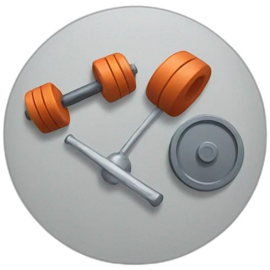 gym bar with plates emoji