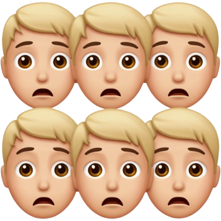 🥴🥹😳 combined emoji