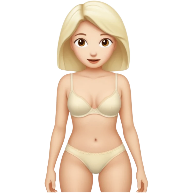 Cream pie pushed into female's panties emoji