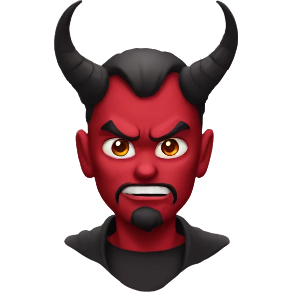 Satan in love emoji