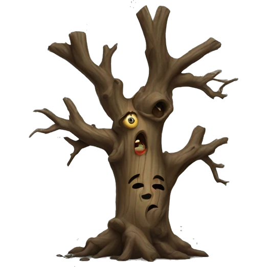 rotten tree emoji