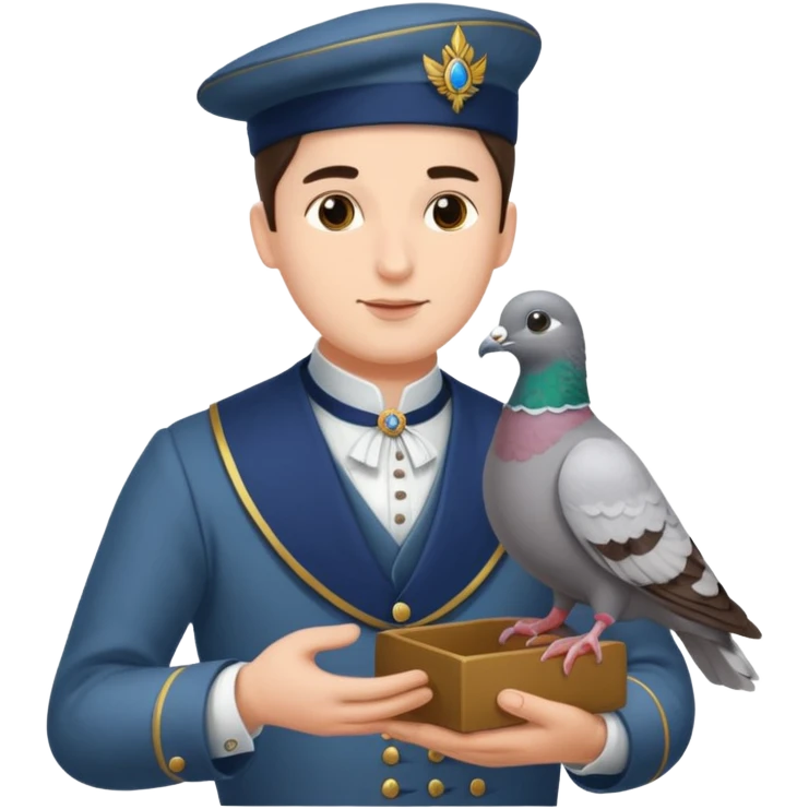 Lord sending another lord a carrier pigeon emoji