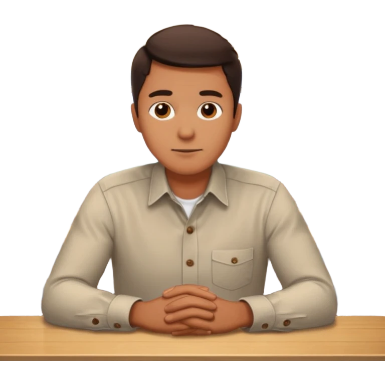 MAN SITTING ALONE IN A RESTAURANT emoji