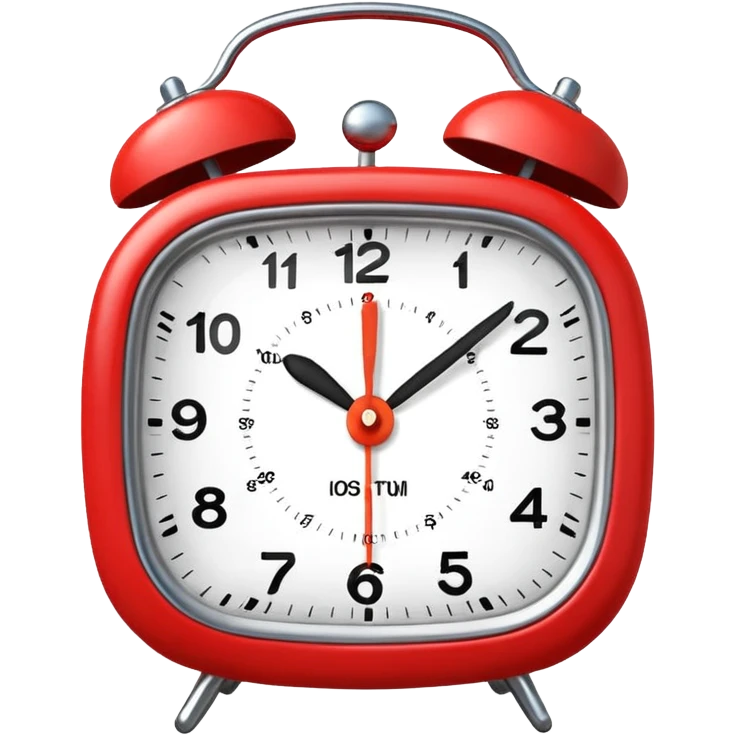 digital alarm clock set to 11 AM emoji