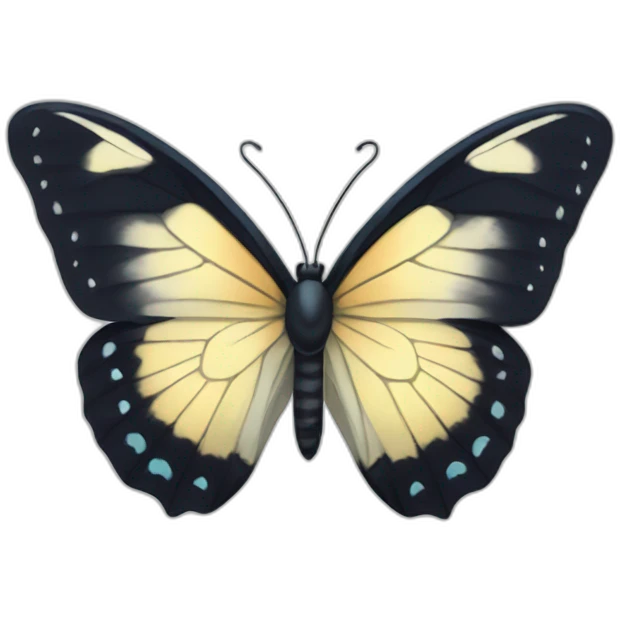 Butterfly with white heart  emoji