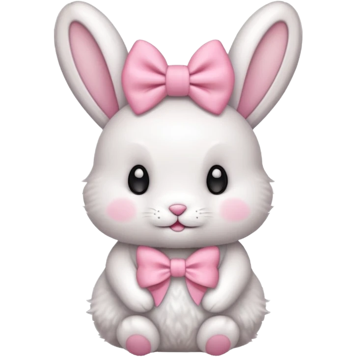 Cutie bunny and bow emoji