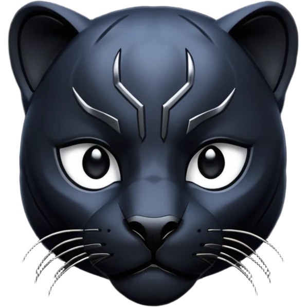 realistic black panther leopard noir emoji