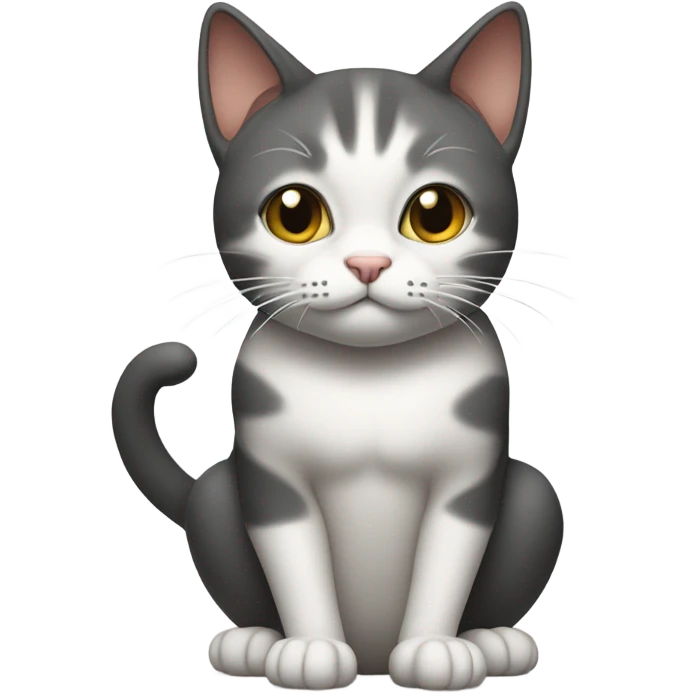 cat taking a poop emoji