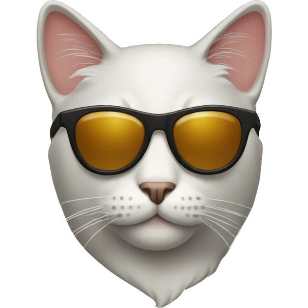 Cat with sunglasses emoji