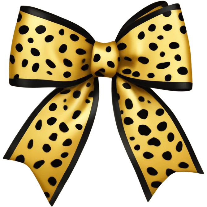 leopard print bow  emoji