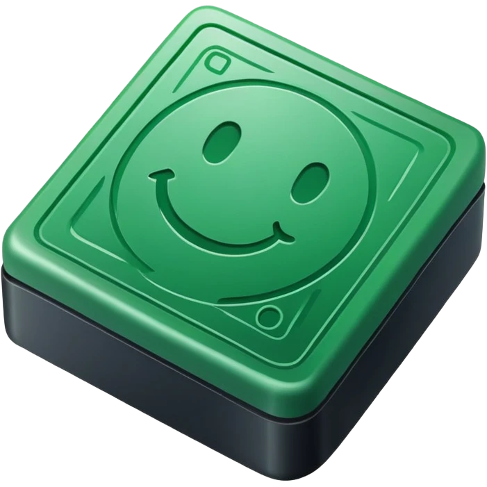 green approved stamp emoji