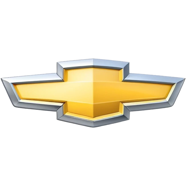 White outline Chevy logo emoji