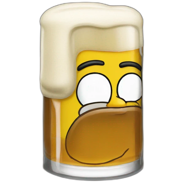 Homer simpson beer emoji