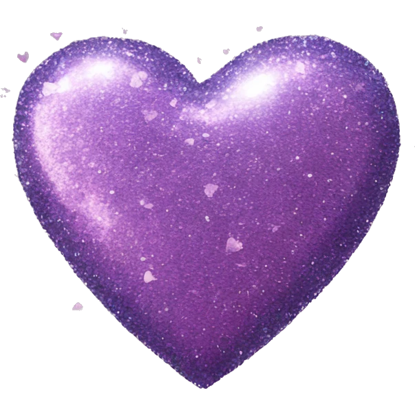 glitter heart  emoji
