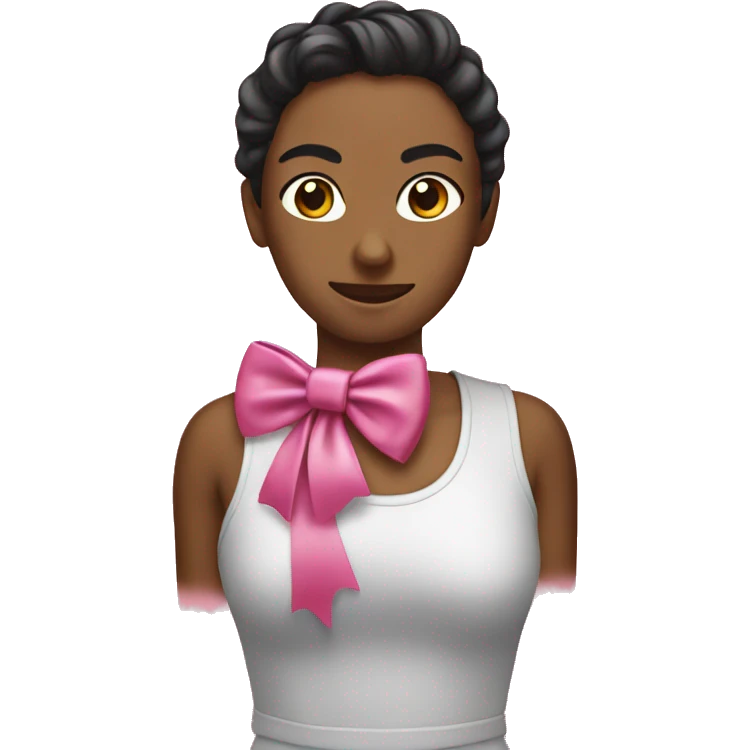 pink heat with bow emoji