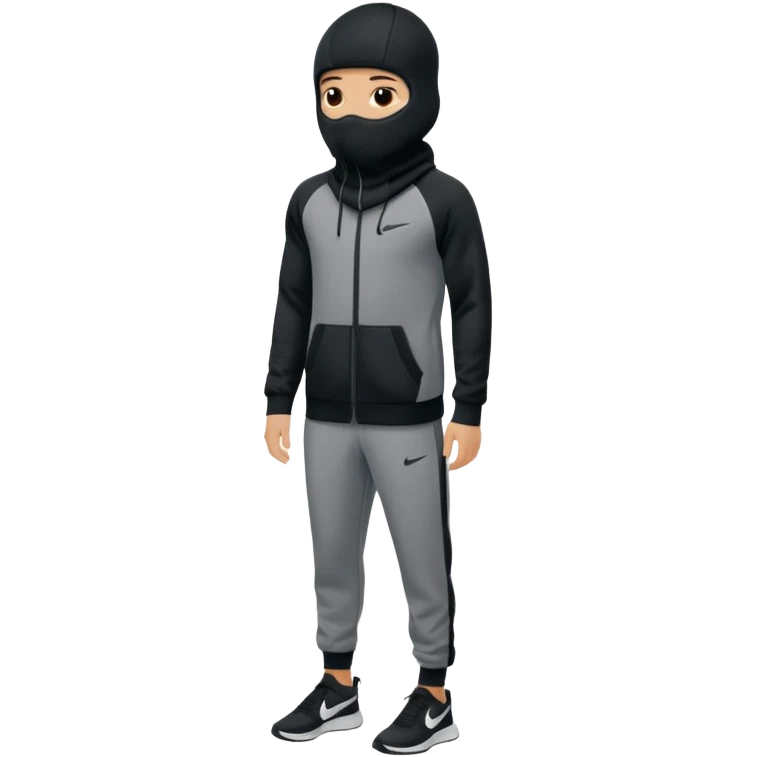 nike tech tracksuit clothing and baclava, no person emoji